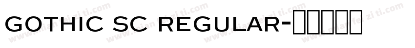 gothic sc regular字体转换